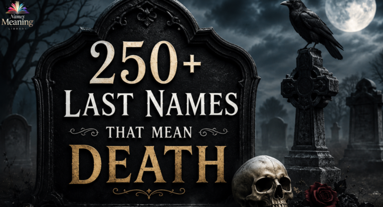 250+ Last Names That Mean Death