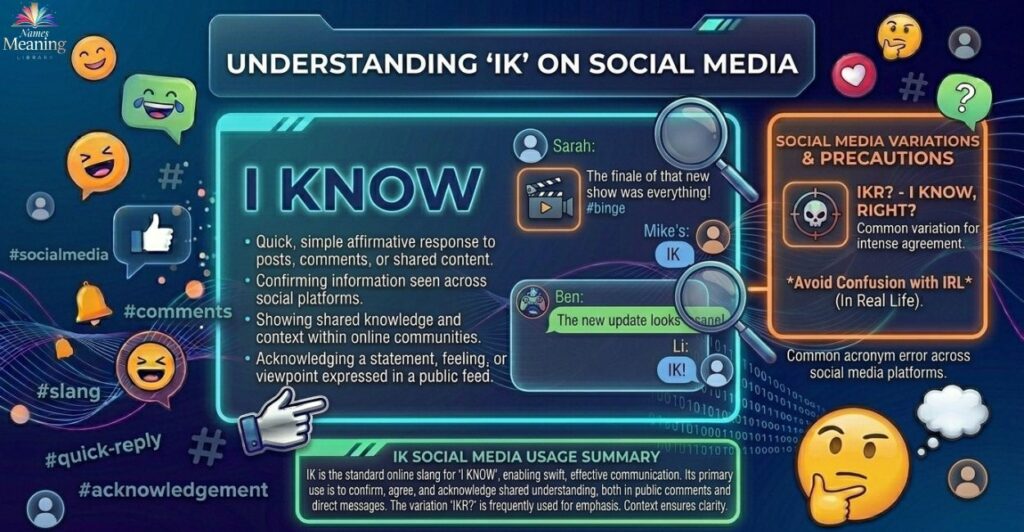 IK Meaning on Social Media