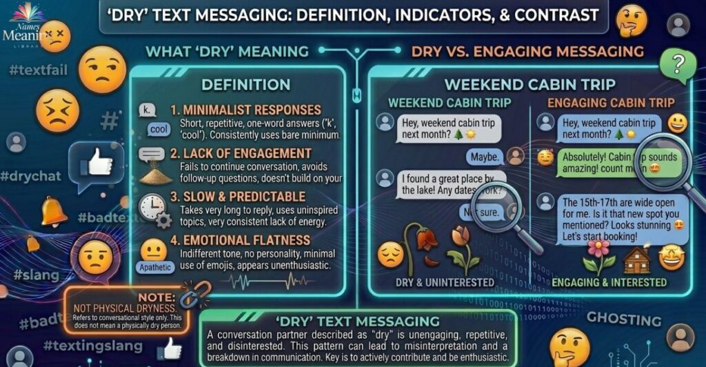 Dry Meaning in Text Messages