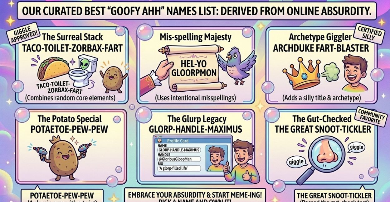 Most Goofy Names 700+ Goofy Ahh Names (Funny, Weird & Viral Ideas for 2026)
