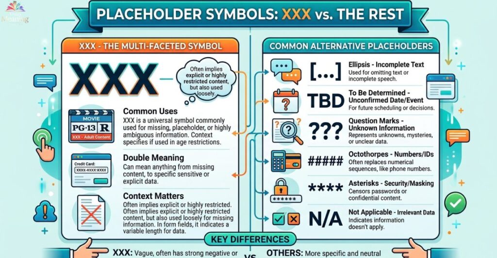 XXX as Placeholder Text