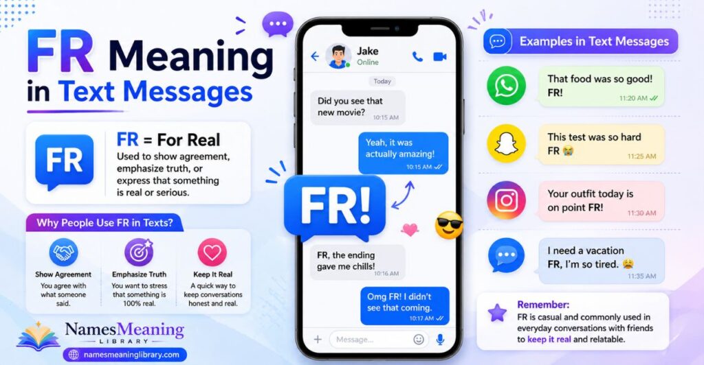 FR Meaning in Text Messages
