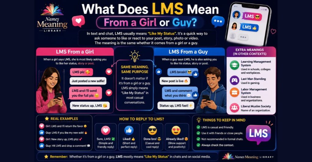 What Does LMS Mean From a Girl or Guy?