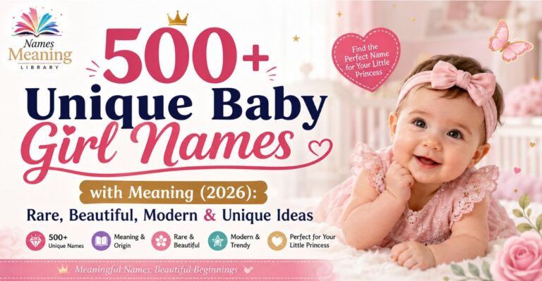 500+ Unique Baby Girl Names with Meaning