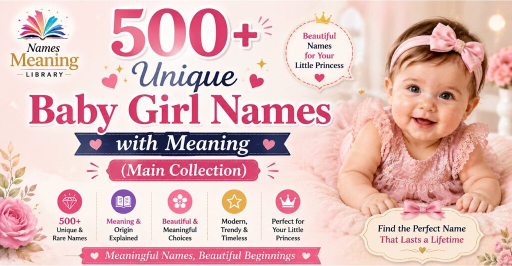 500+ Unique Baby Girl Names with Meaning (Main Collection)