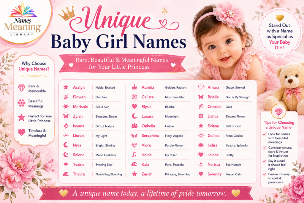 Unique Baby Girl Names