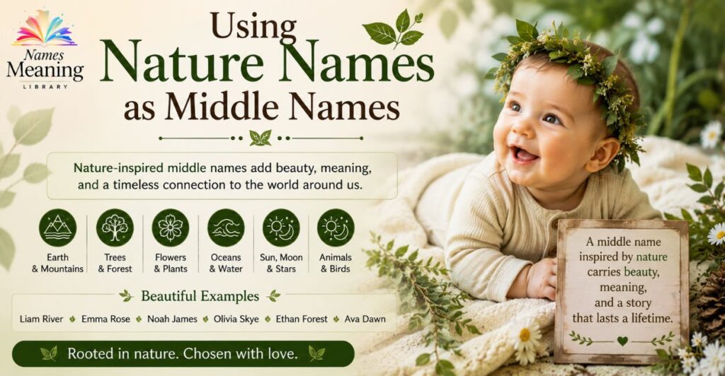 Using Nature Names as Middle Names