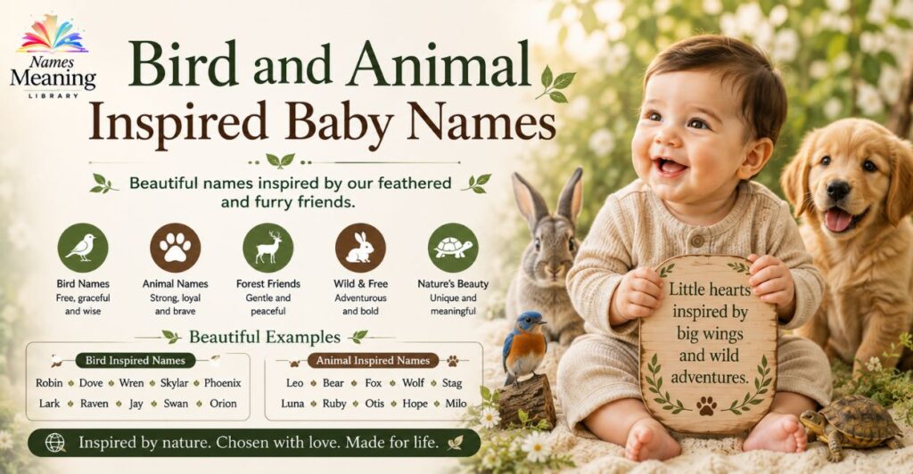 Bird and Animal Inspired Baby Names