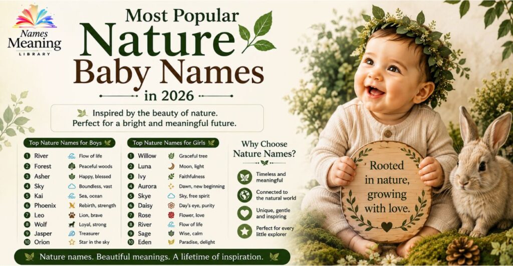 Most Popular Nature Baby Names in 2026