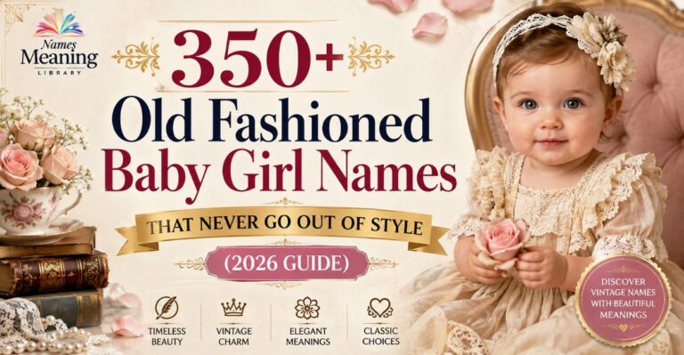 350+ Old Fashioned Baby Girl Names