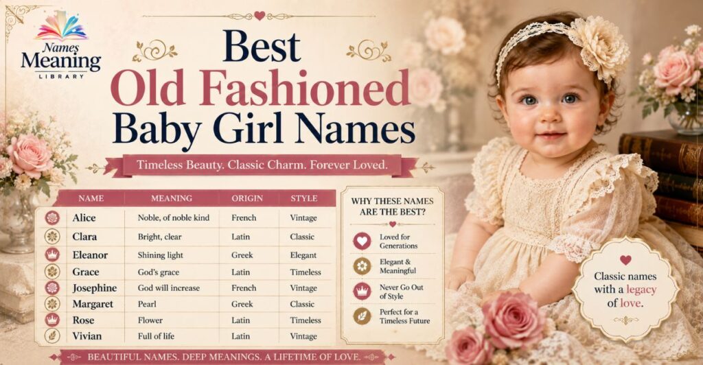 Best Old Fashioned Baby Girl Names