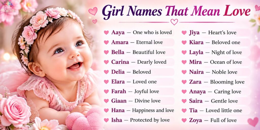 Girl Names That Mean Love