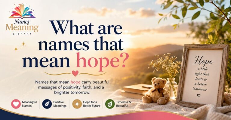 Names That Mean Hope: