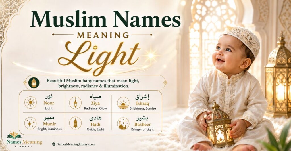 Muslim Names Meaning Light