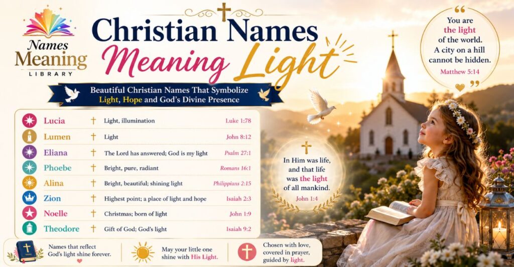 Christian Names Meaning Light