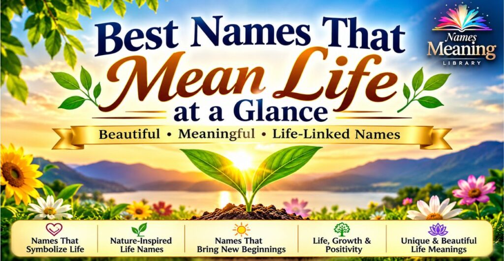 Best Names That Mean Life at a Glance