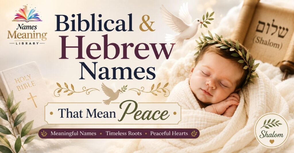 Biblical & Hebrew Names That Mean Peace