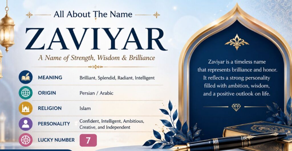Zaviyar Meaning